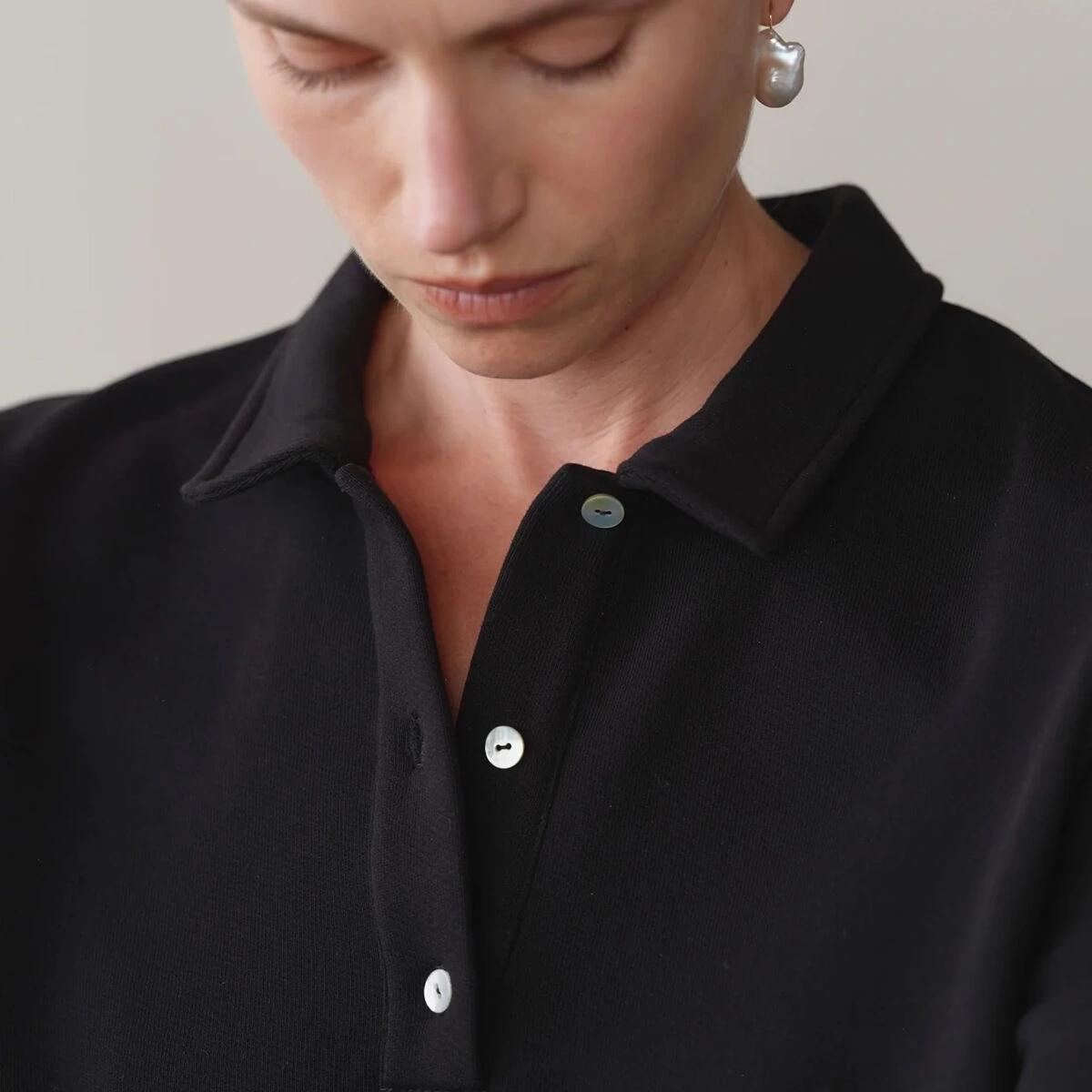 The Eco-Terry Polo Sweatshirt - Women's 6 The Eco-Terry Polo Sweatshirt - Women's