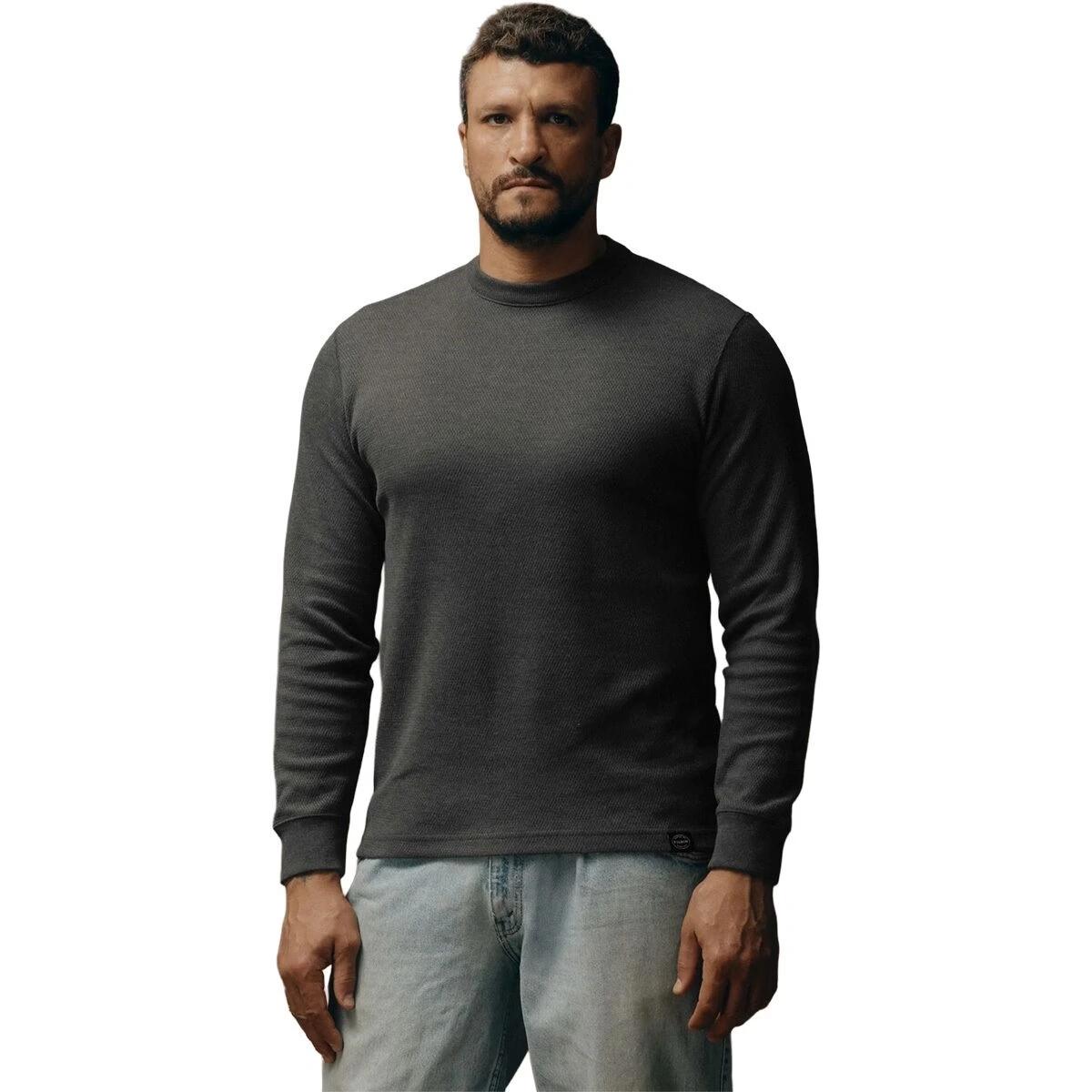 Waffle Knit Thermal Crewneck Top - Men's 1 Waffle Knit Thermal Crewneck Top - Men's