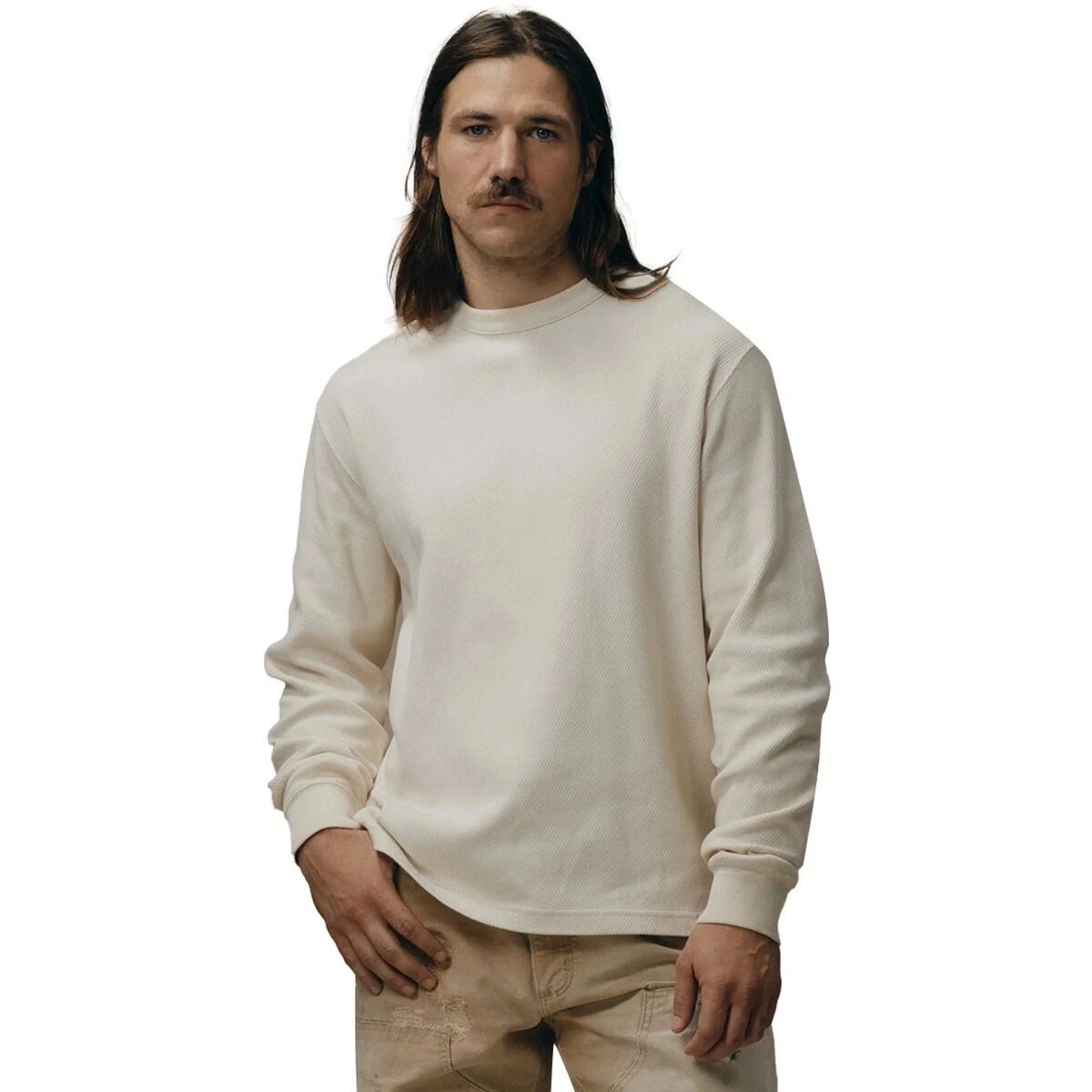 Waffle Knit Thermal Crewneck Top - Men's 5 Waffle Knit Thermal Crewneck Top - Men's